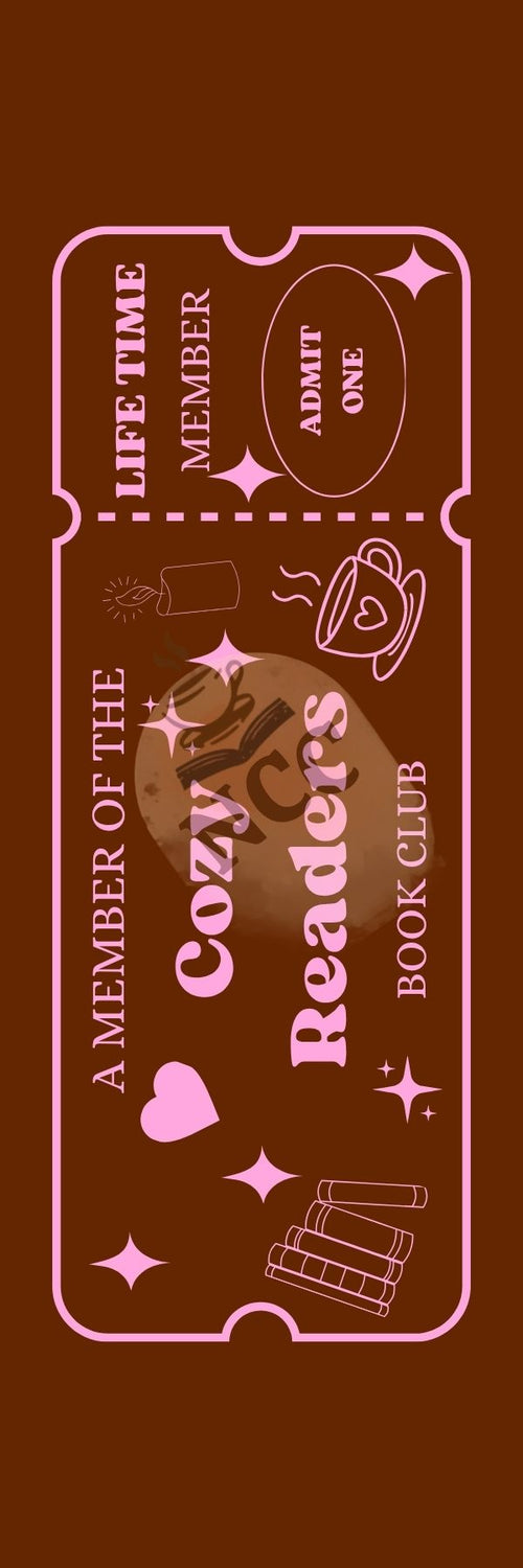 Cozy Reader Ticket Front Watermark