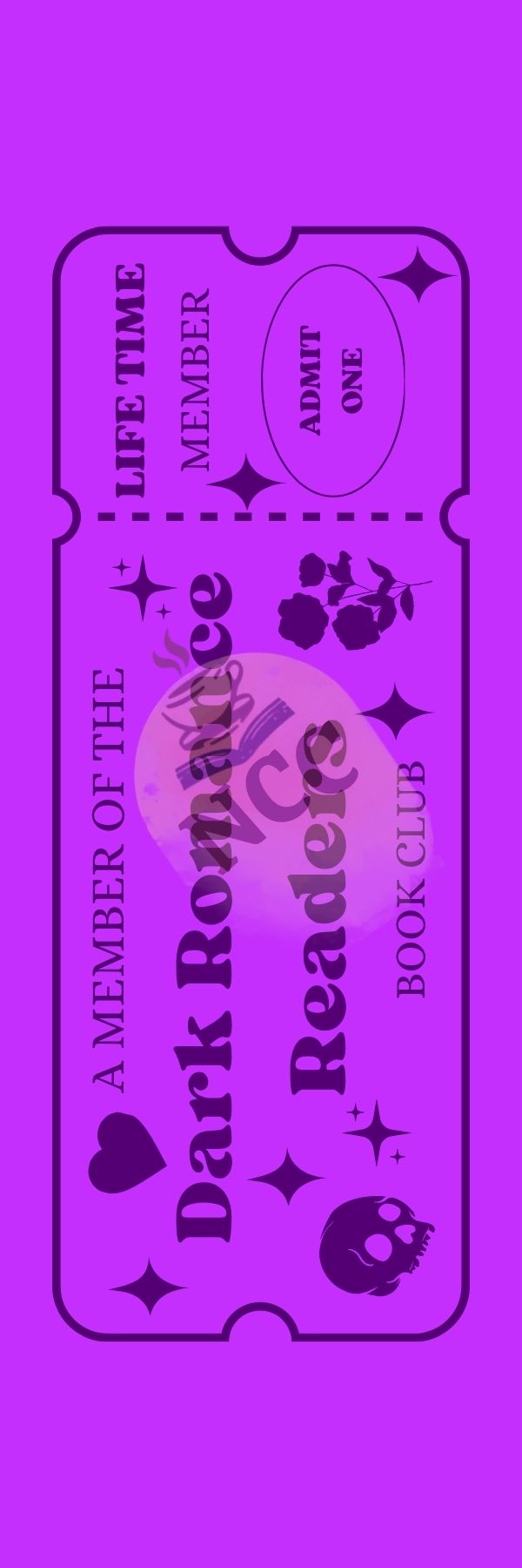 Dark Romance Reader Ticket Front Watermark