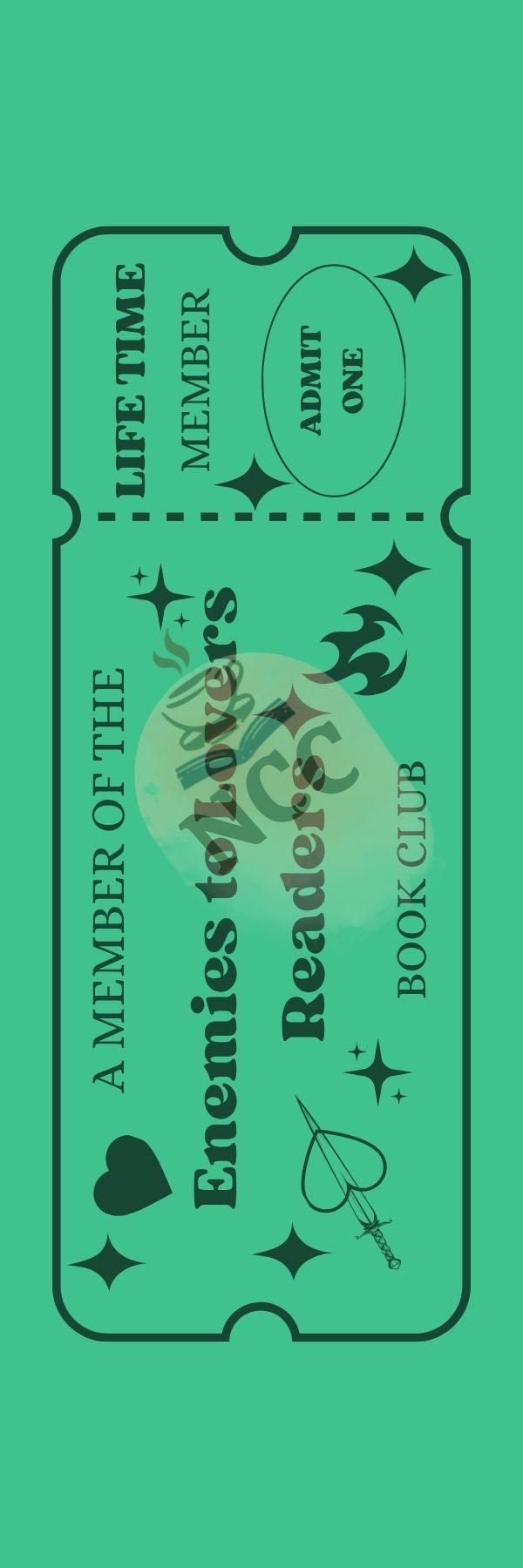 Enemies to Lovers Reader Ticket Front Watermark