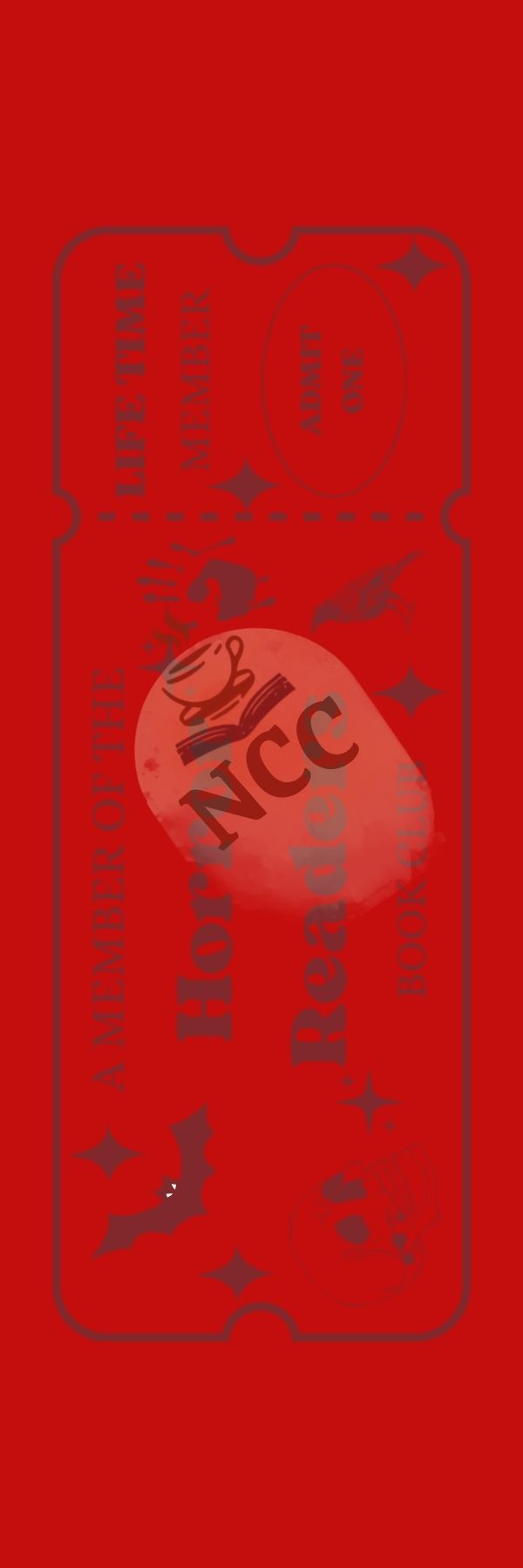 Horror Reader Ticket Front Watermark