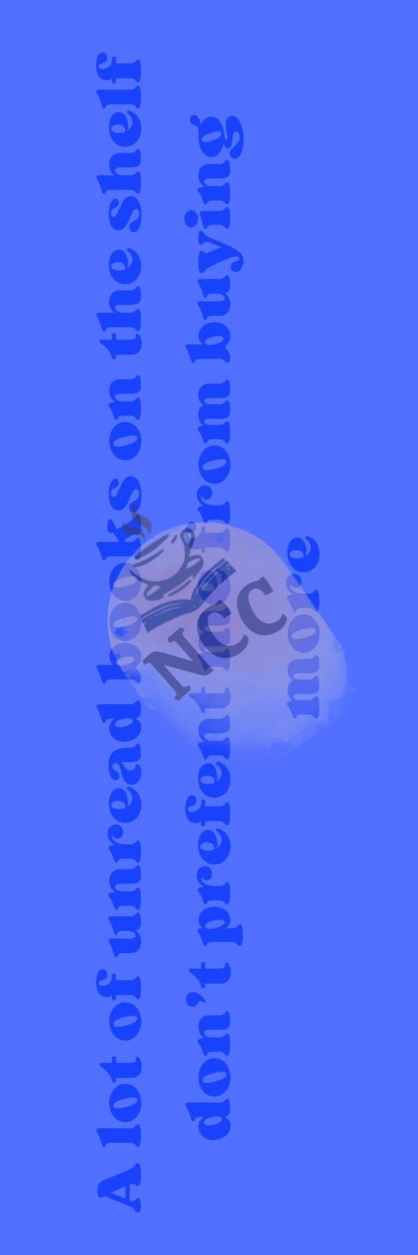 Never Ending TBR Reader Ticket Back Watermark