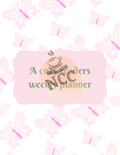 Cover page of Secret Garden Reader Planner — a dreamy pink butterfly design for book lovers
